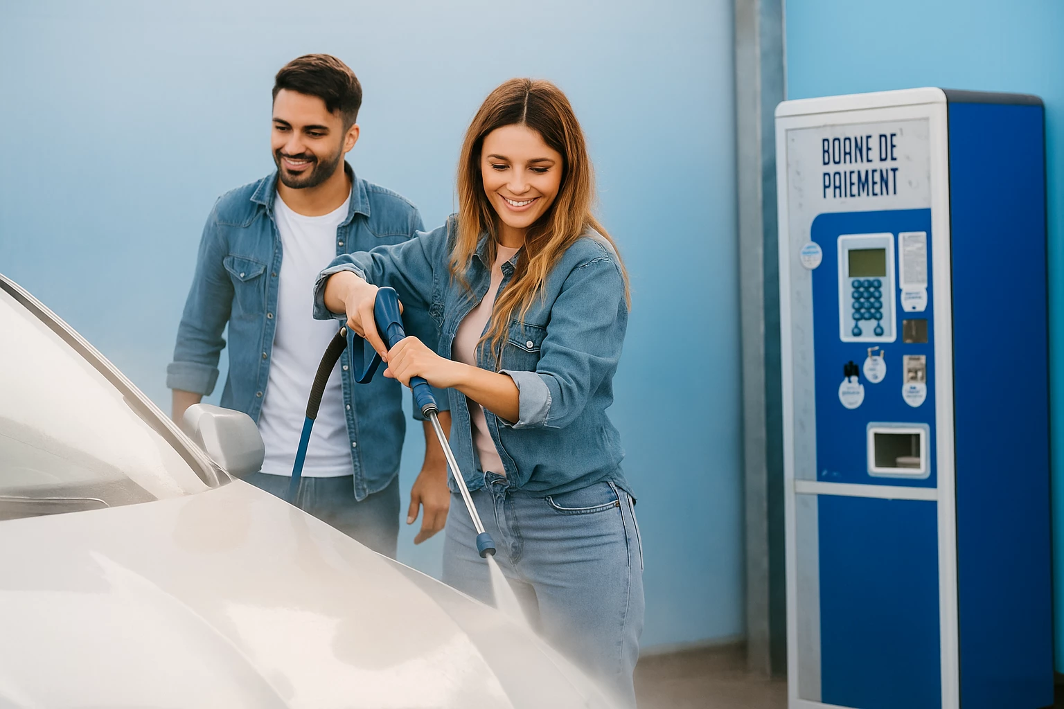 Lavage auto : mise en place d'automate de gestion du lavage et de paiement